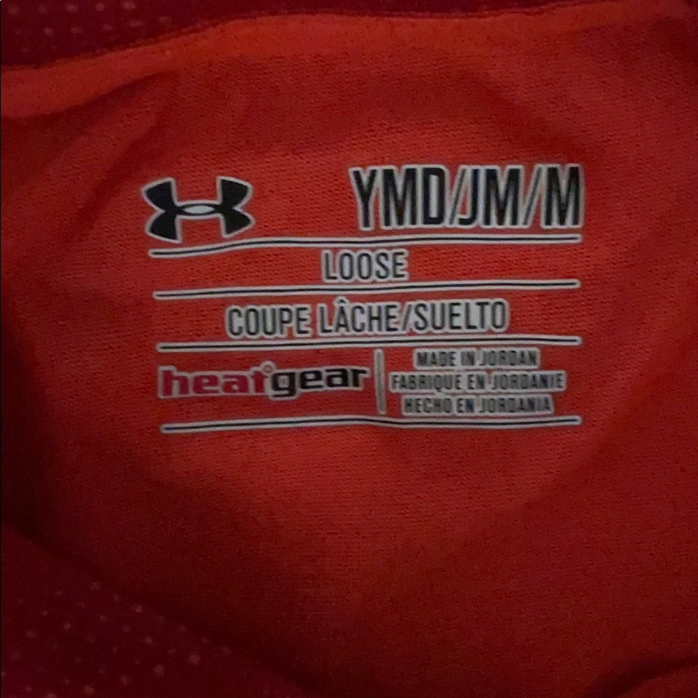 YMD Under Armour Red Heatgear Tee - Picture 3 of 3